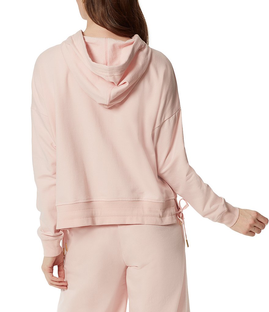 Splendid Knit Zip Up Drawstring Hoodie