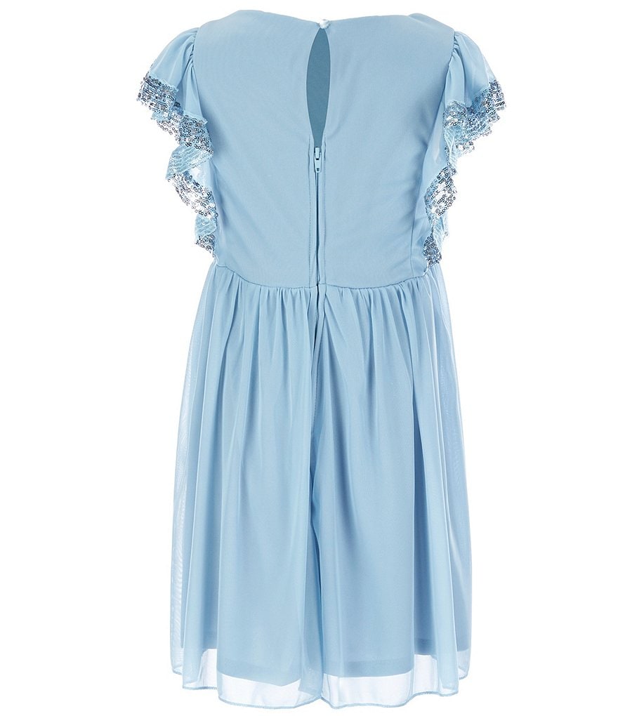 Poppies and Roses Big Girls 7-16 Embellished-Sleeve Fit-And-Flare Dress