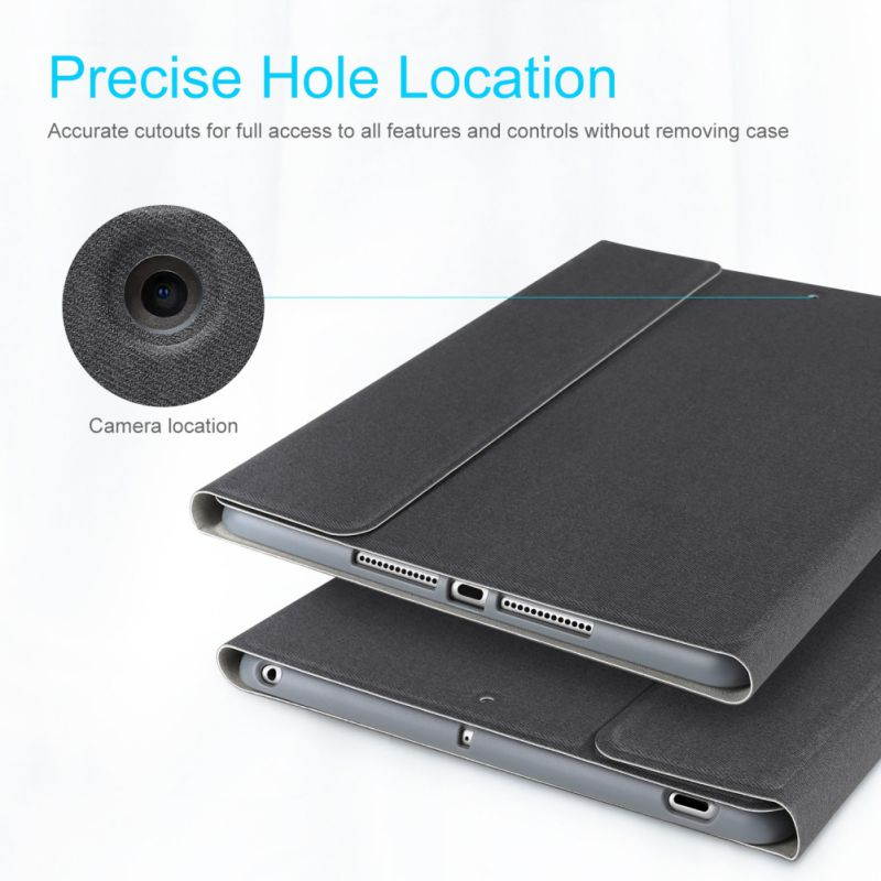 Ochine Keyboard Case for New iPad 8th Gen (2020) / 7th Generation (2019) 10.2 Inch, Soft TPU Back Stand Cover with Pencil Holder, Magnetically Detachable Wireless Bluetooth Keyboard