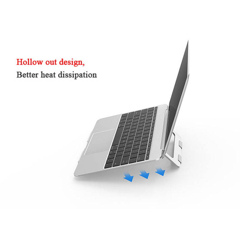 Foldable Laptop Stand Macbook Pro Aluminum Adjustable Desktop Tablet Holder Desk Table Mobile Phone Stand For iPad Air Notebook