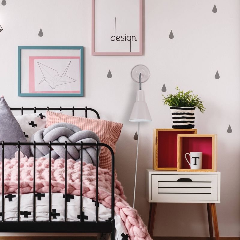 Sophie 1-Light Plug-In or Hard Wire Wall Sconce Matte Rose - Globe Electric