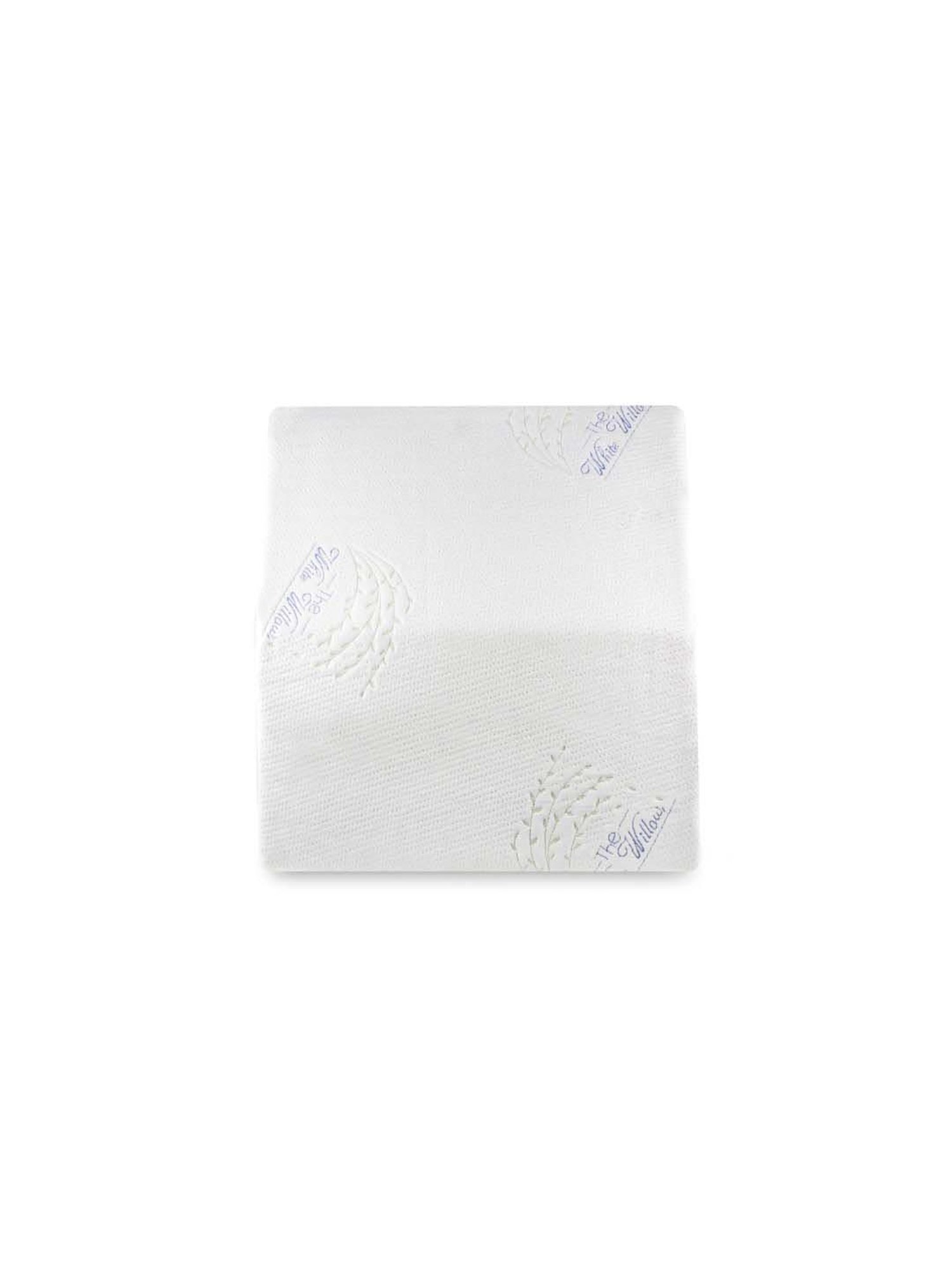 The White Willow Black Orthopaedic Mid Backrest Memory Foam Pillow - Set of 1