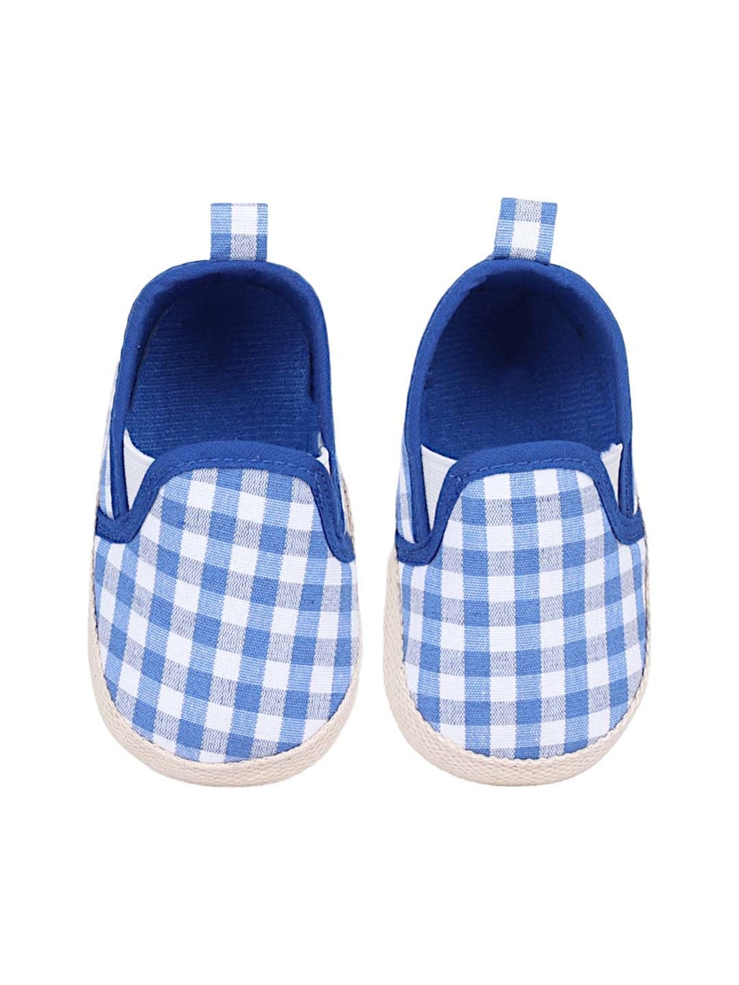 Baby Moo Kids Brown & White Velcro Shoes