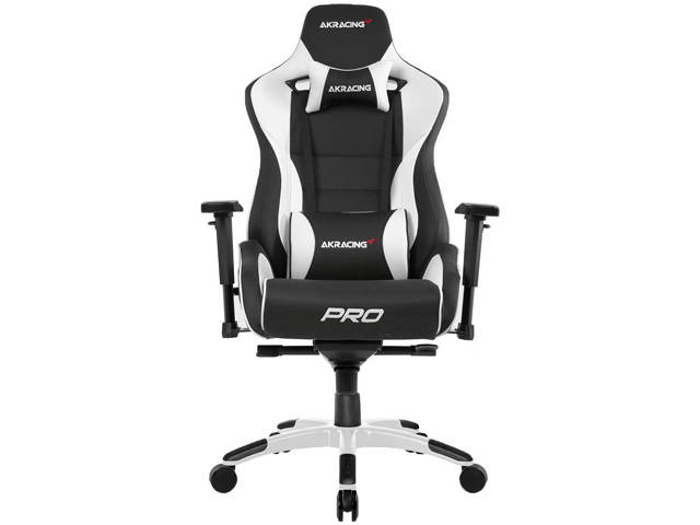 AKRacing Masters Series Pro Gaming Chair, 4D Adjustable Armrests, 180 Degrees Recline - White (AK-PRO-WT)