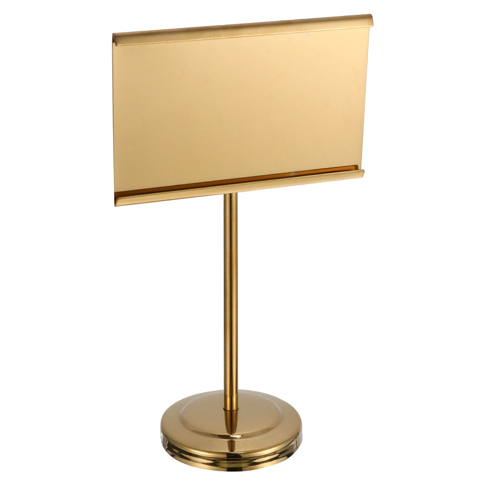 1pc Stainless Steel Menu Stand Stable Table Number Stand  for Hotel Restaurant