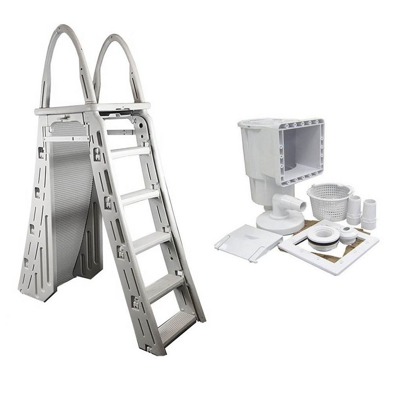Confer A-Frame Swimming Pool Ladder & Hayward Pool Skimmer