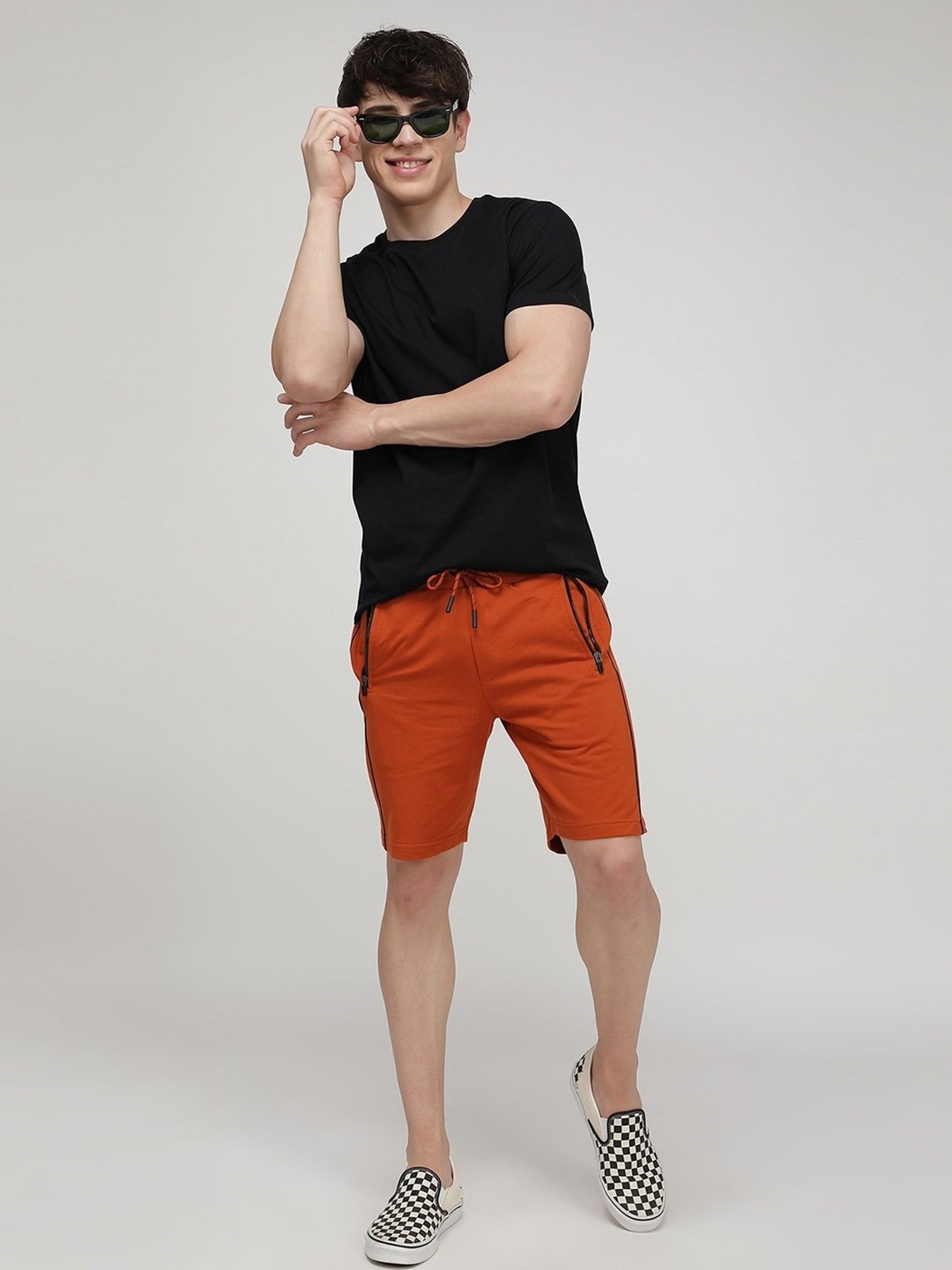 Sporto Pitch Black Slim Fit T-Shirt