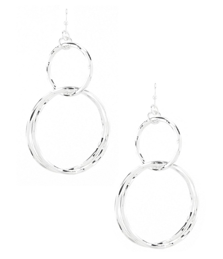 Anna & Ava Lee Double Circle Drop Earrings