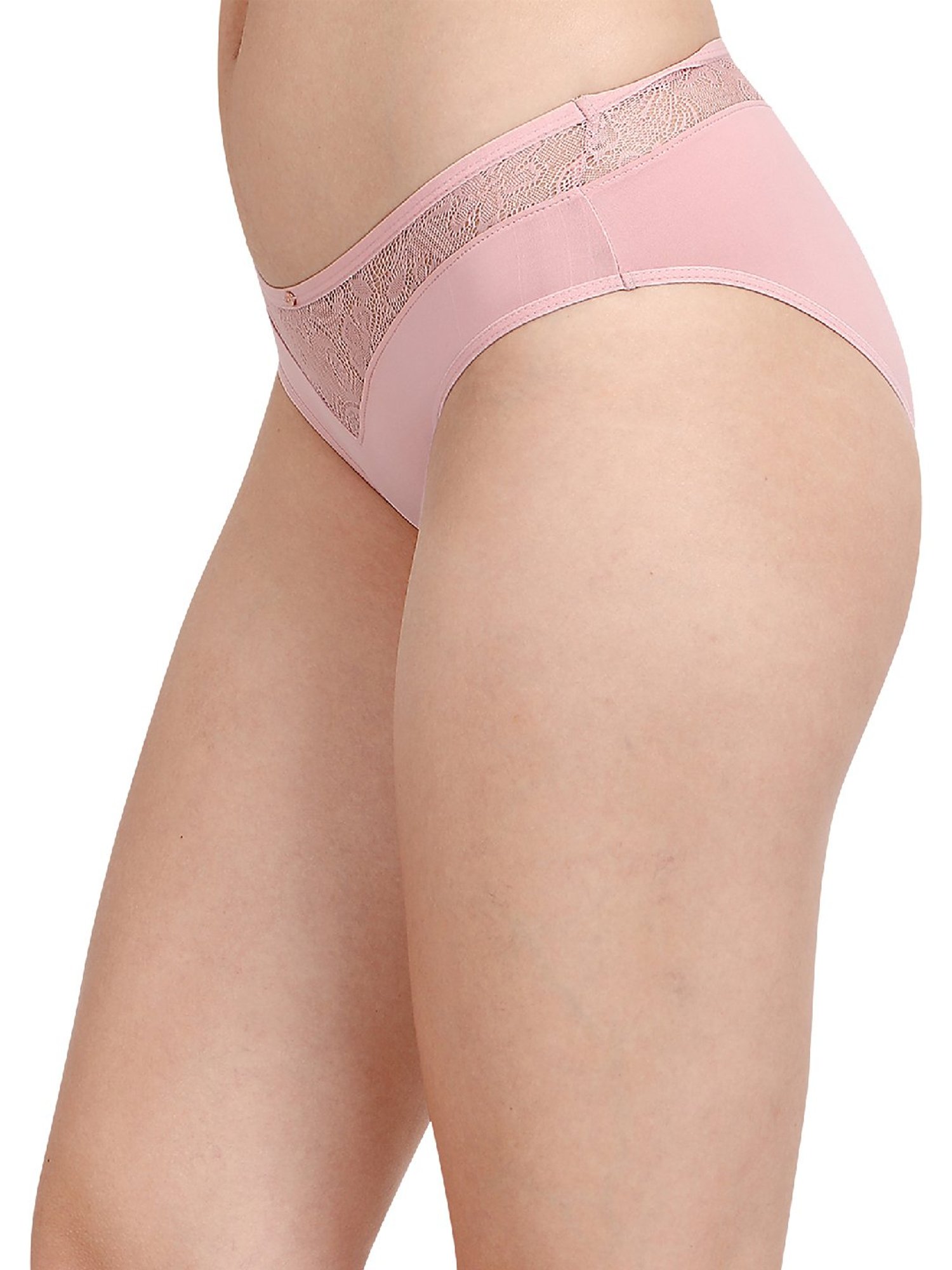 Soie Pink Lace Bikini Panty