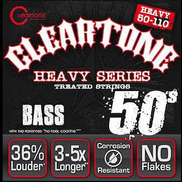 Cleartone Heavy Series Bass Guitar Strings - 4 String - 6550 - 50-110 Treated