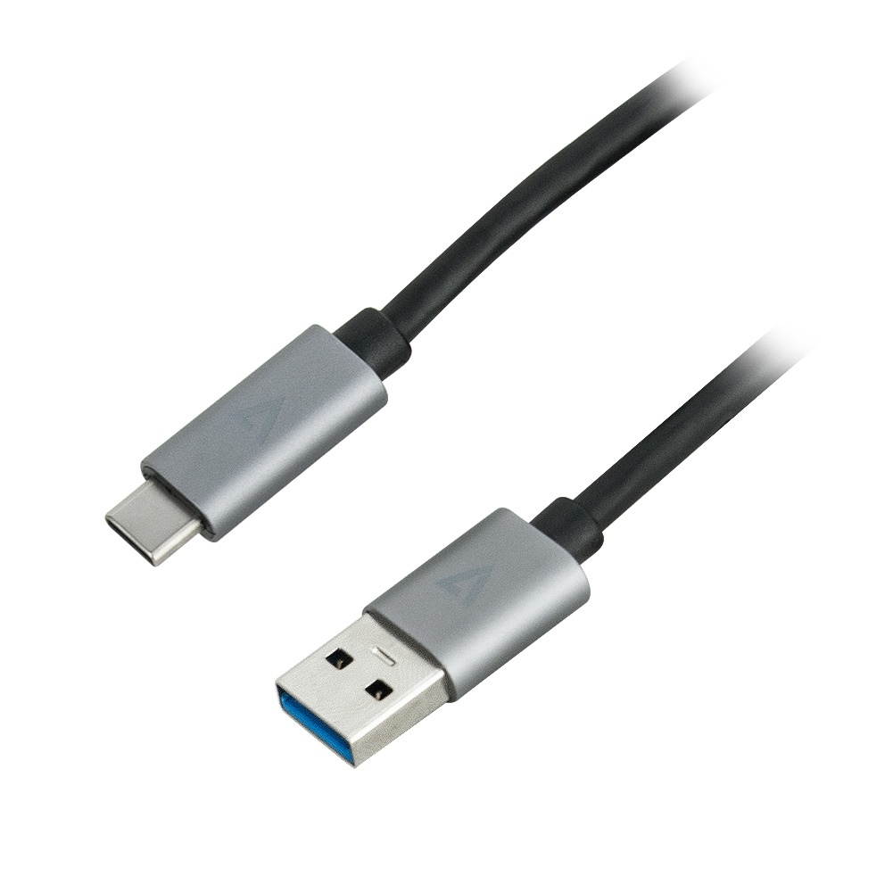 V7 3ft (1m) Classic USB Type C to Type A Cable - Grey