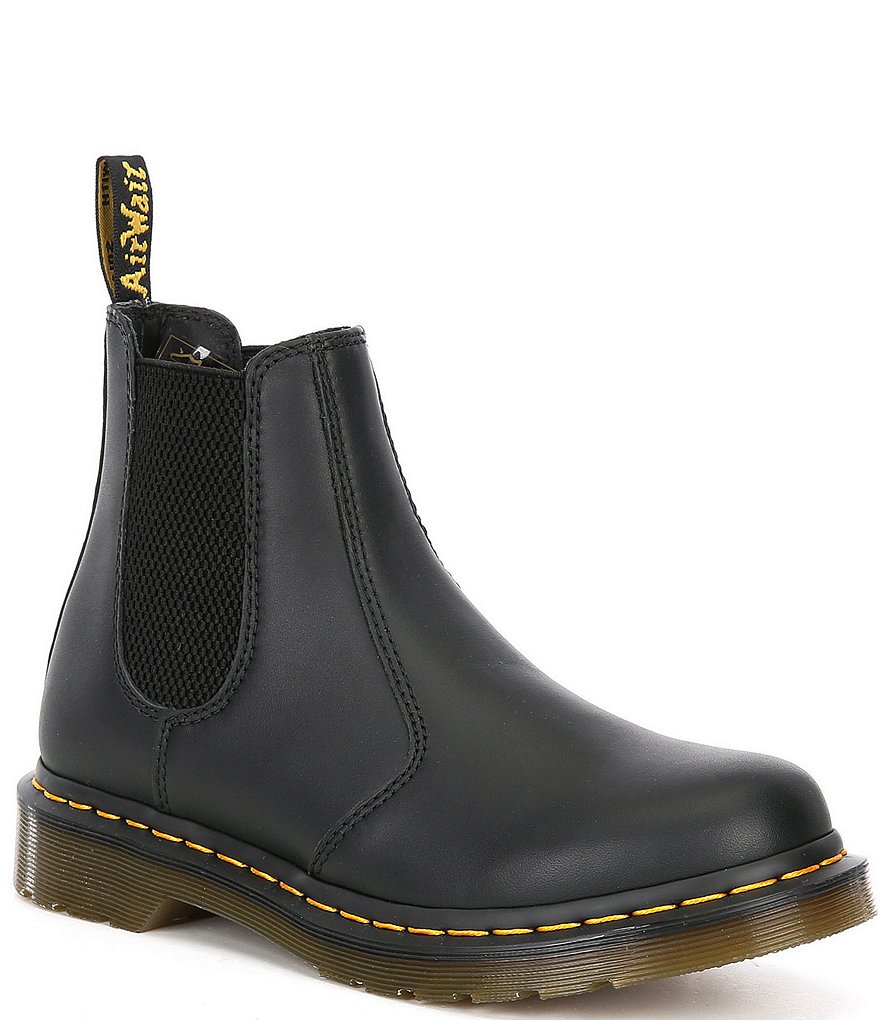 Dr. Martens Women's 2976 Nappa Leather Block Heel Lug Sole Chelsea Booties