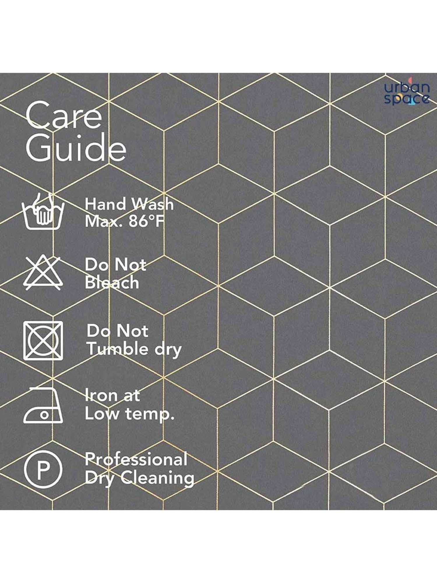 Urban Space Grey Polyester Window Curtain With Tieback & Eyelet