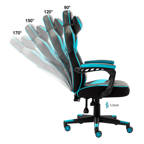 Gaming Chair Office Chair High Back Computer Chair PU Leather Desk Chair PC Racing Executive