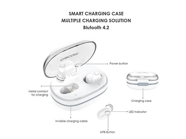 AutofeelSunriseoffice Mini Earbuds TWS Twins Bluetooth Earphones Wireless Headphone with Microphone 3D Bass Stereo Sport Earbuds For Phone iPhone Xiaomi Samsung Oppo Huawei