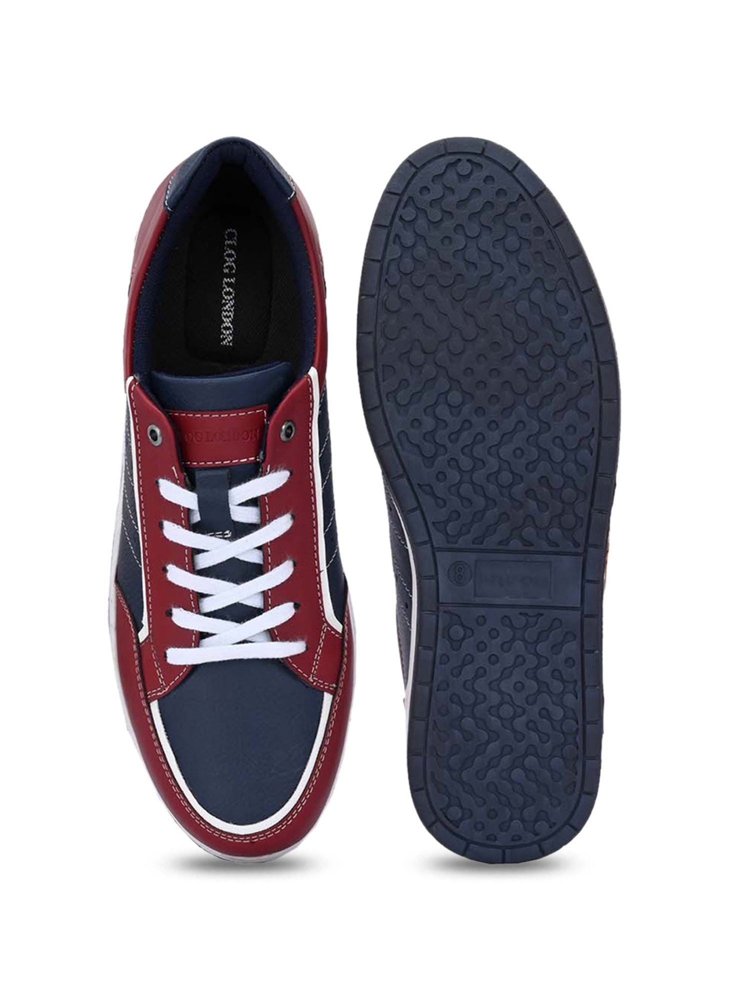 Clog London Men's Red Casual Sneakers