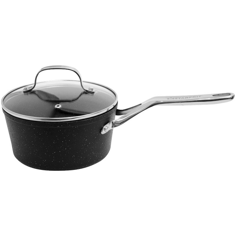 Starfrit The Rock 10Pcs Cookware Set - Black