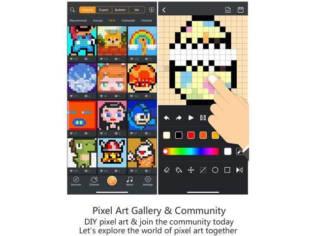 Divoom Ditoo Pixel Art Gaming Portable Bluetooth Speaker with App Controlled 16X16 LED Front Panel, Also a Smart Alarm Clock