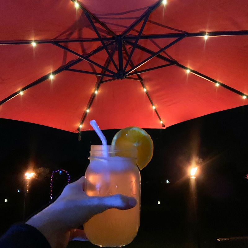 9' x 5' Rectangular Double Top Patio Outdoor Market Umbrella Emerald Green - Crestlive Products