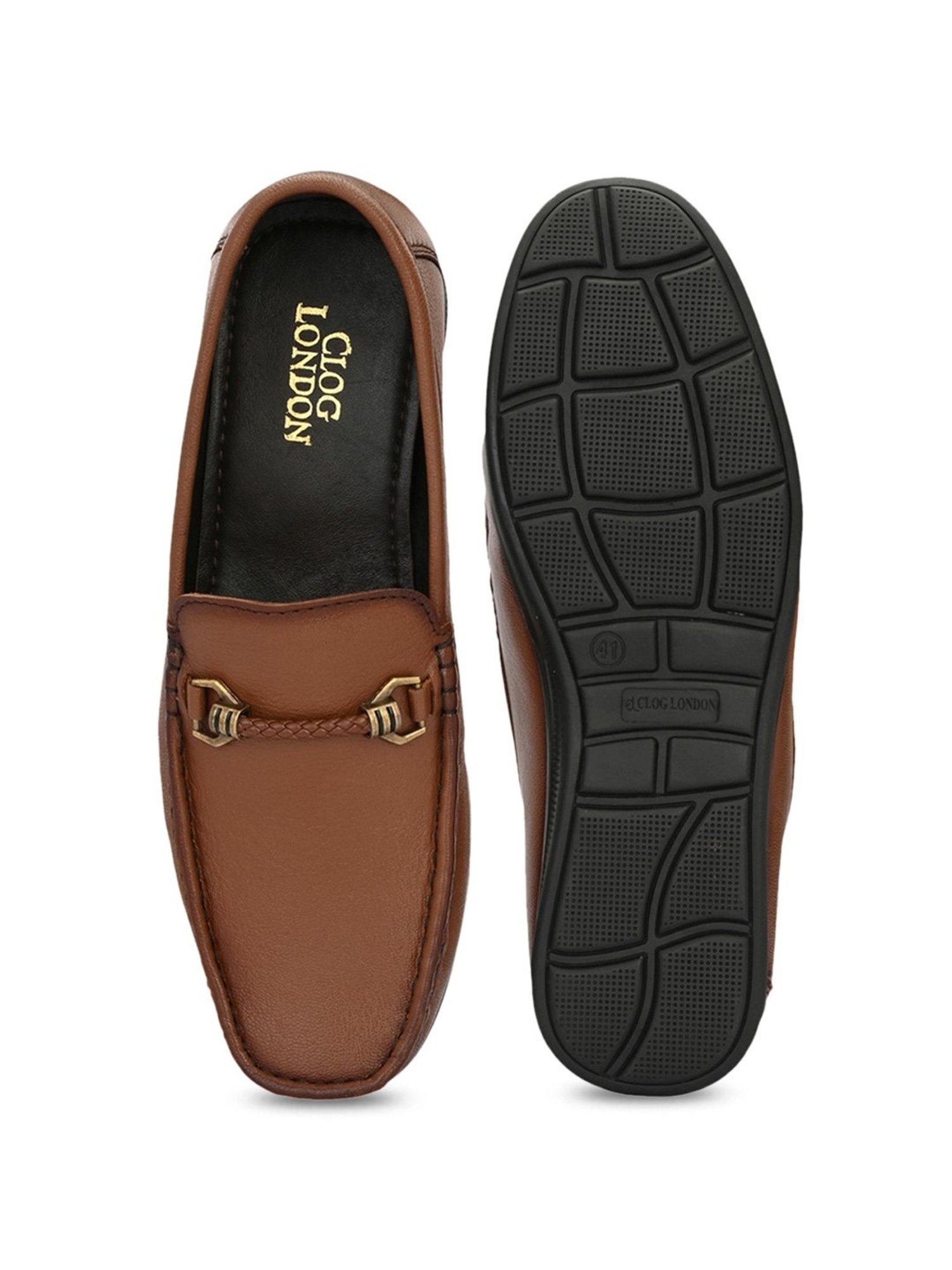 Clog London Men's Tan Casual Loafers