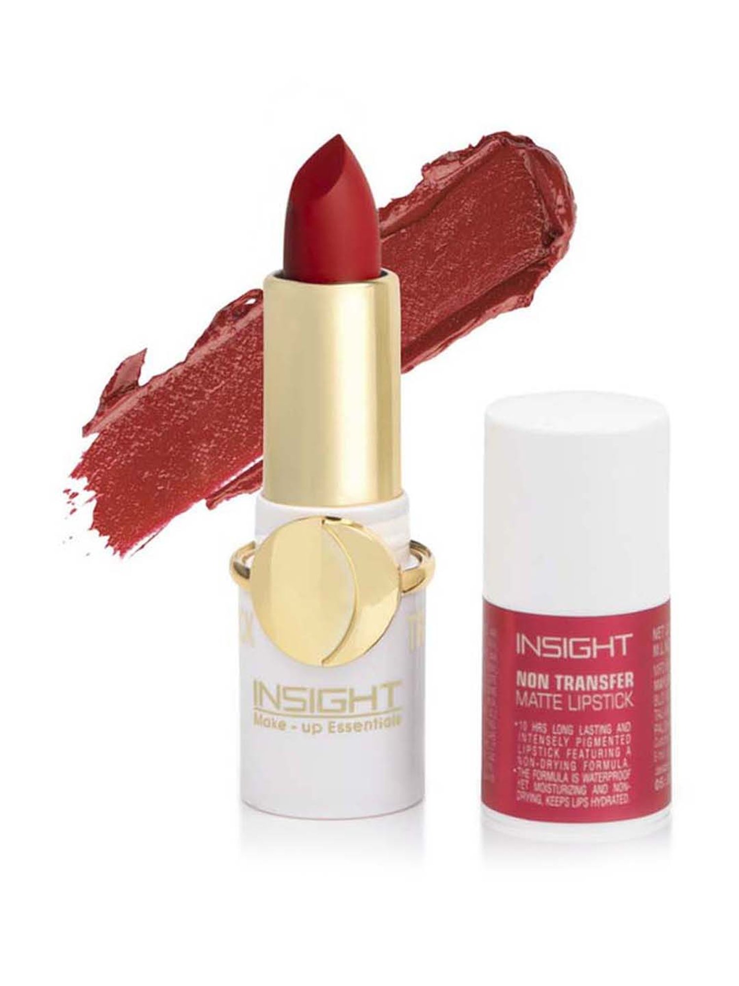 Insight Cosmetics Non Transfer Matte Lipstick Riot - 4.2 gm