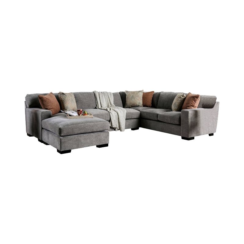 Anderton Track Arm Sectional Gray - miBasics