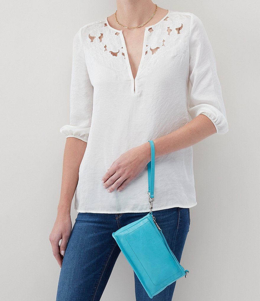 HOBO Vintage Hide Collection Cadence Leather Top Zip Crossbody Bag