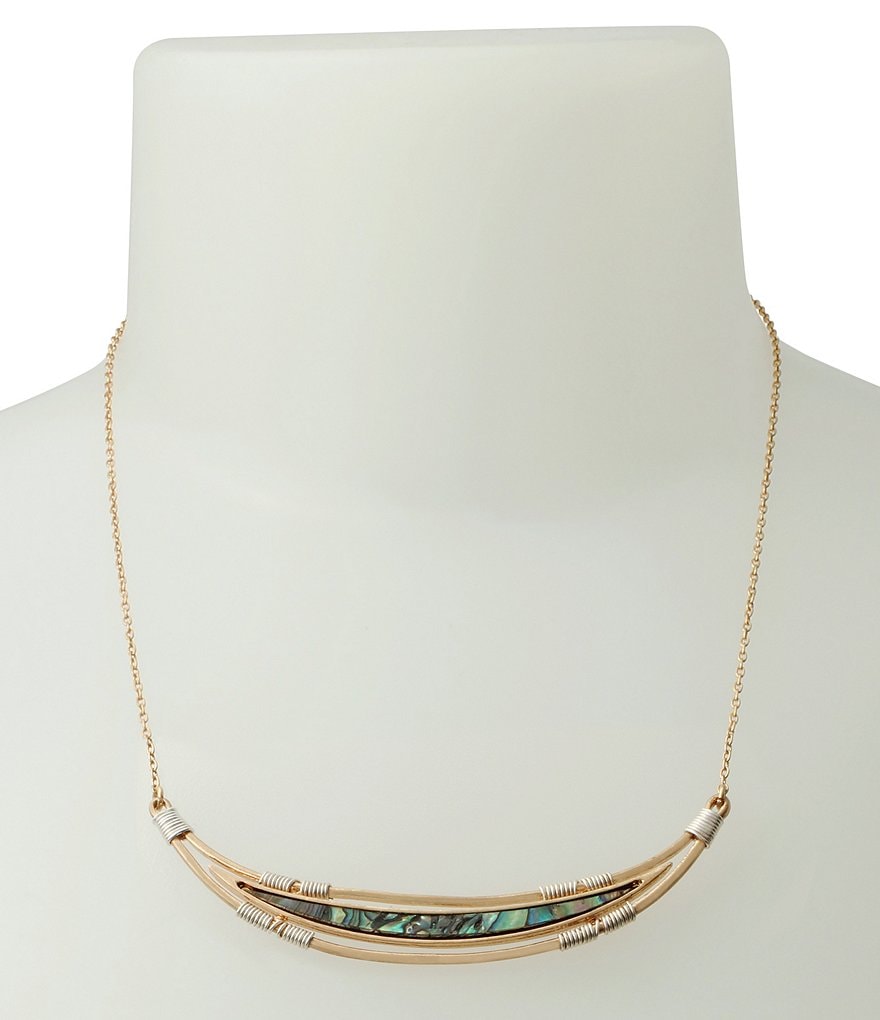 Robert Lee Morris Soho Abalone Smile Pendant Necklace