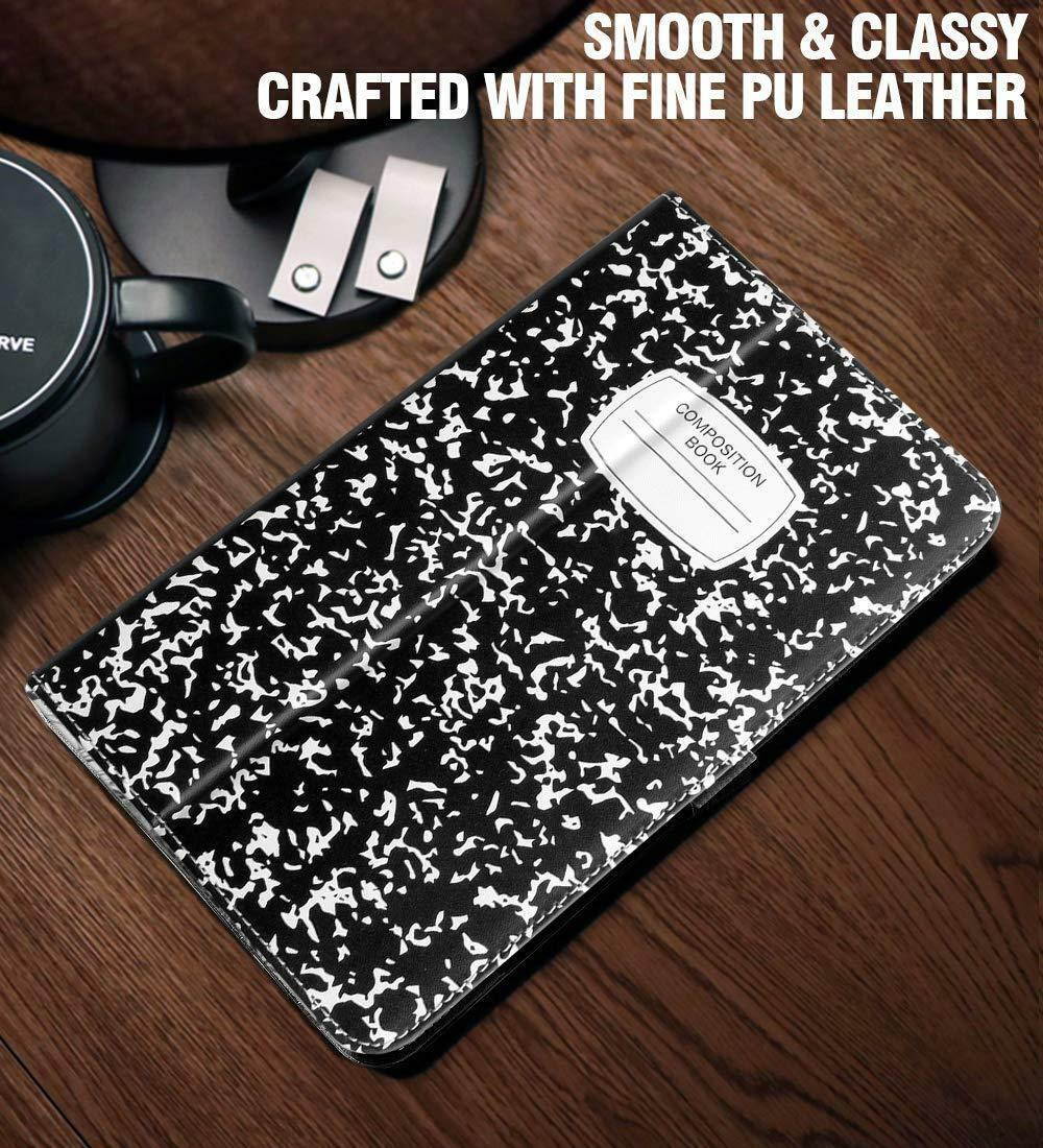 For Galaxy Tab A 8.0" 2018 Case Synthetic Leather Stand Cover Composition Book