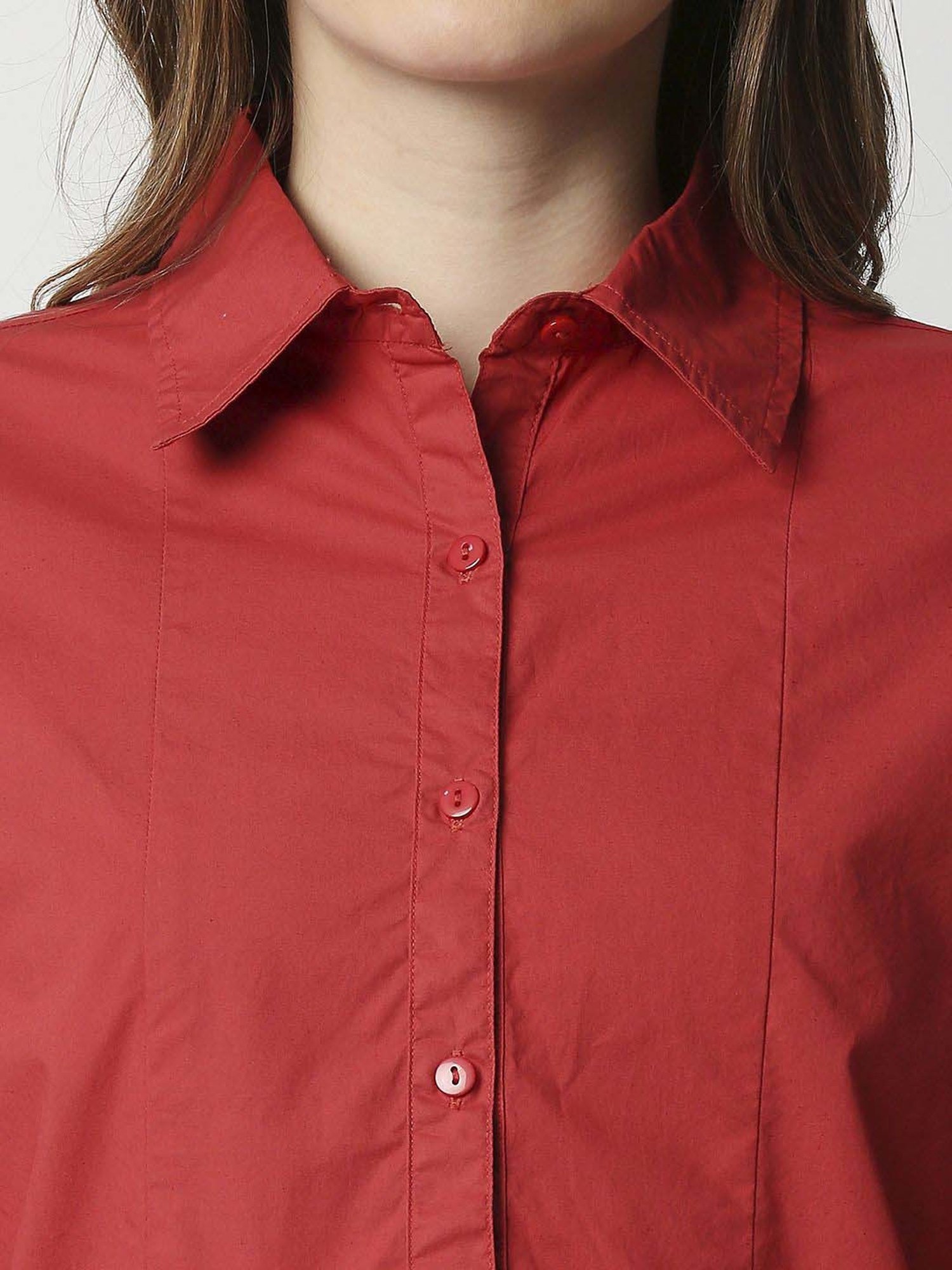 Remanika Red Pure Cotton Shirt