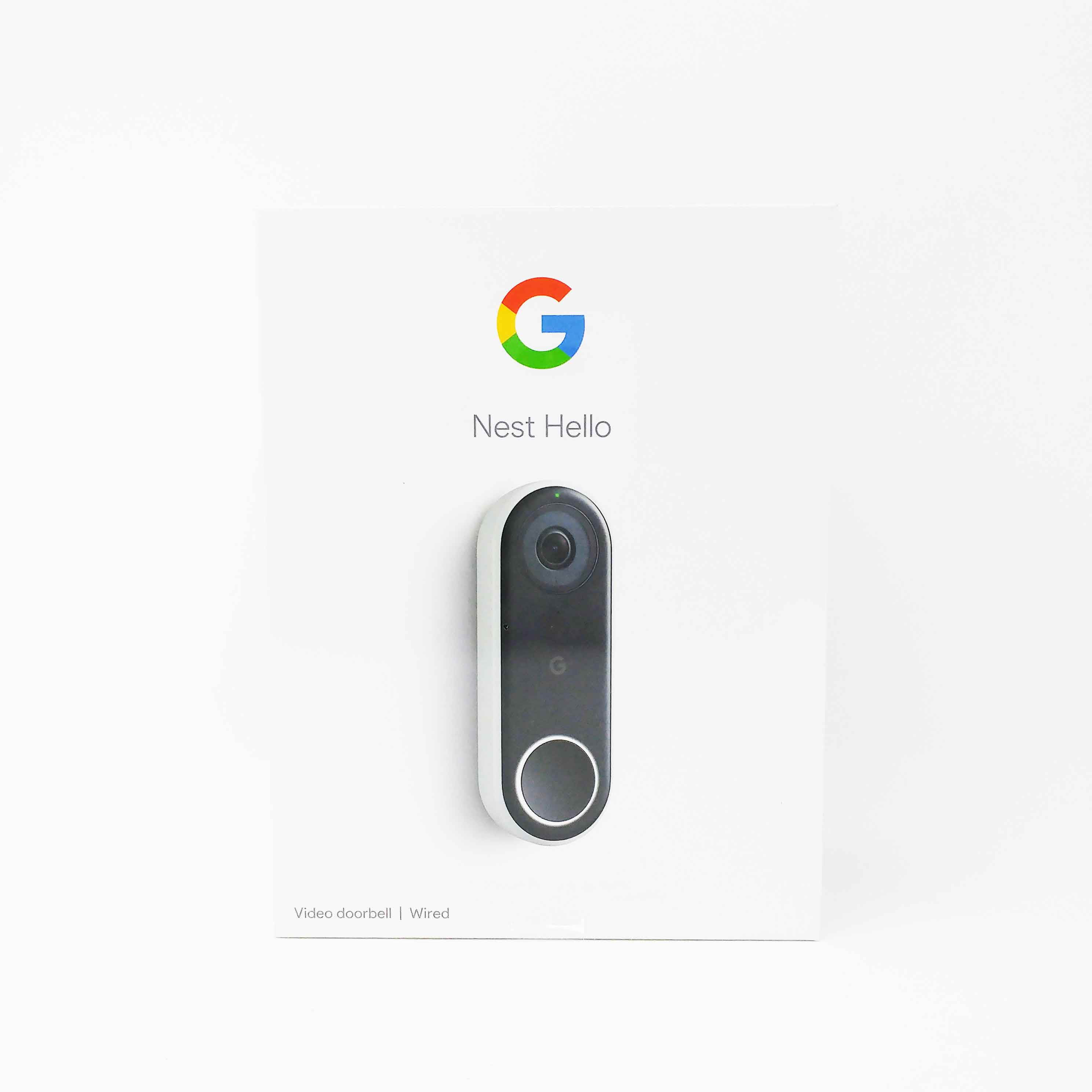 Nest Hello Smart Wi-Fi Video Doorbell (NC5100US) with 1-Year Warranty - HD Video, Night Streaming, 24/7 Streaming, HDR, Quiet Time and Wi-Fi Connectivity - White