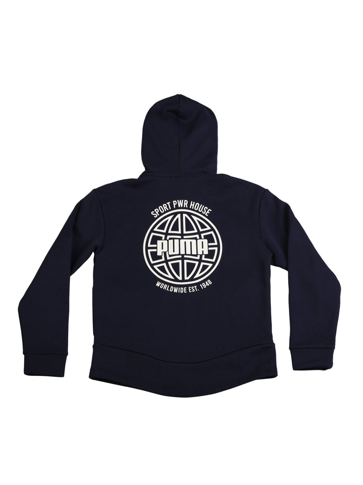 Puma Kids Alpha Navy Printed Jacket