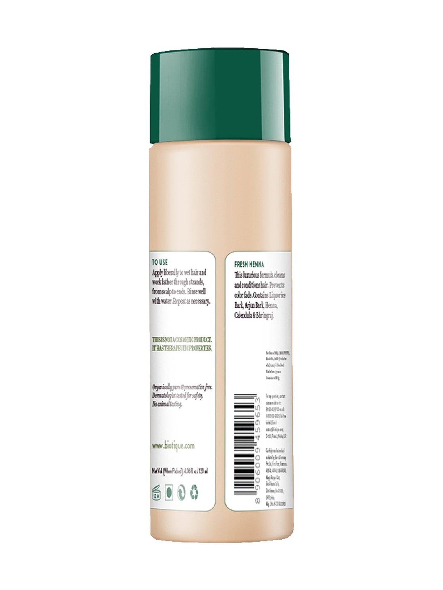 BIOTIQUE Fresh Henna Colour Protect Shampoo & Conditioner - 120 ml