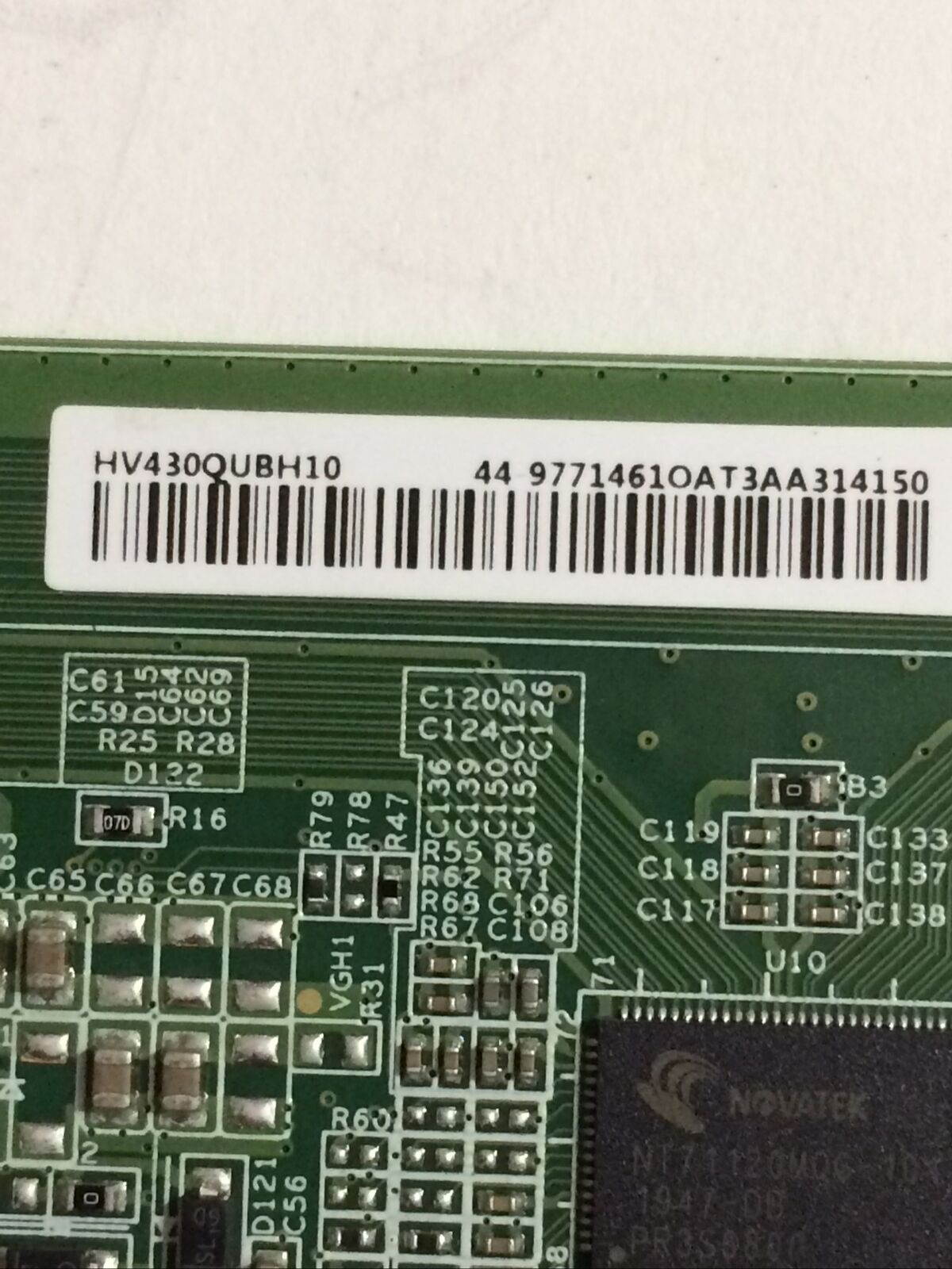 VIZIO V435-H1 T-CON BOARD HV430QUBH10, 47-6021265