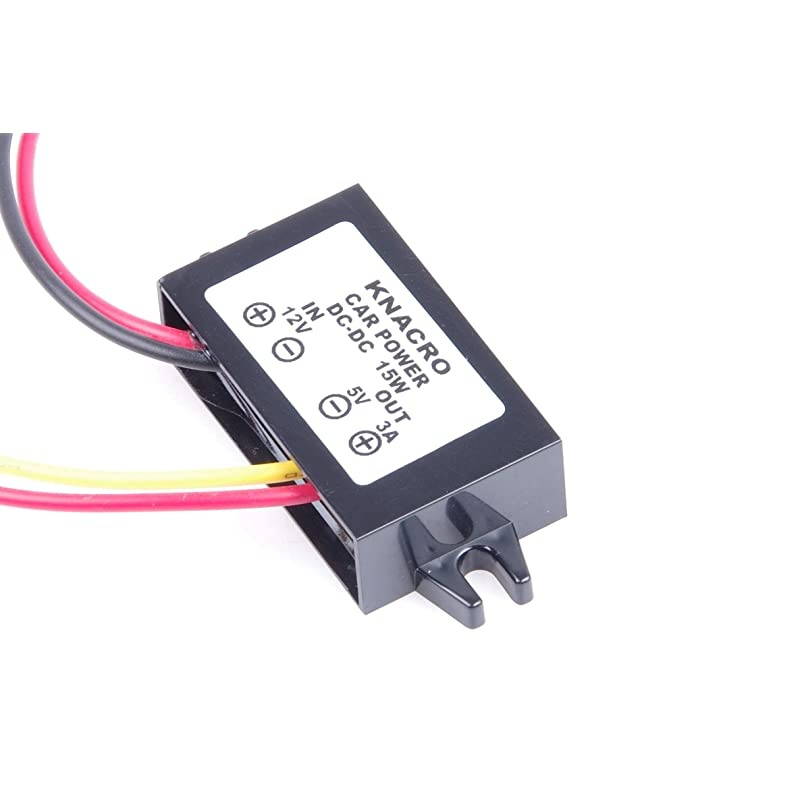 DCDC 12V to 5V 3A 15W StepDown Power Supply Module Car Power Converter Module Synchronous Buck OverTemperature OverCurrent Short Circuit Protection Suitable DC 5V 3A