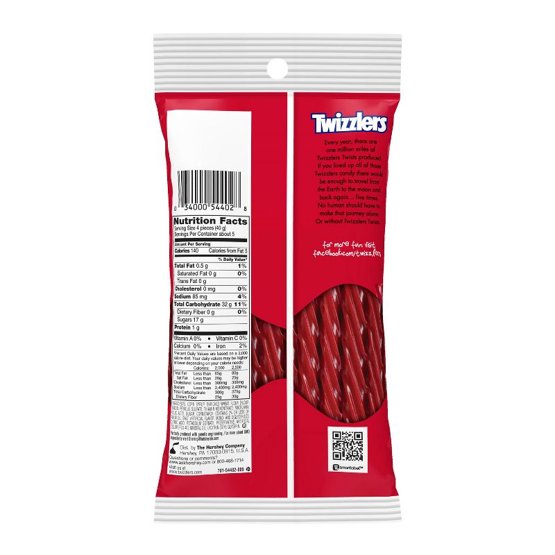 Twizzlers Twists Strawberry Licorice Candy - 7oz