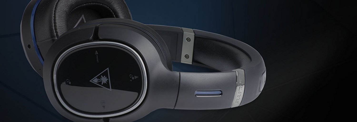 Turtle Beach Elite 800 Premium Wireless Surround Sound Noise Cancellation Gaming Headset for PS4 Pro/PS4/PS3, Black