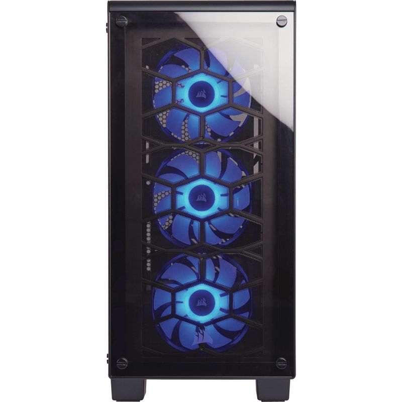 Fractal Design Node 202 Computer Case - Black - 2 x Bay - 1 x 450 W - Power Supply Installed - Mini ITX Motherboard Supported - 7.72 lb