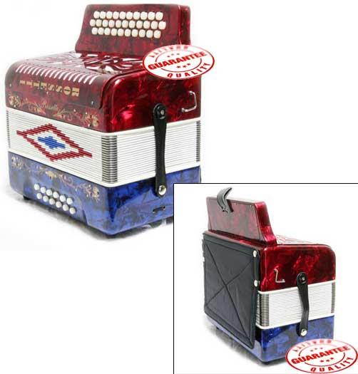 Rossetti 31 Button Accordion 12 Bass FBE Black