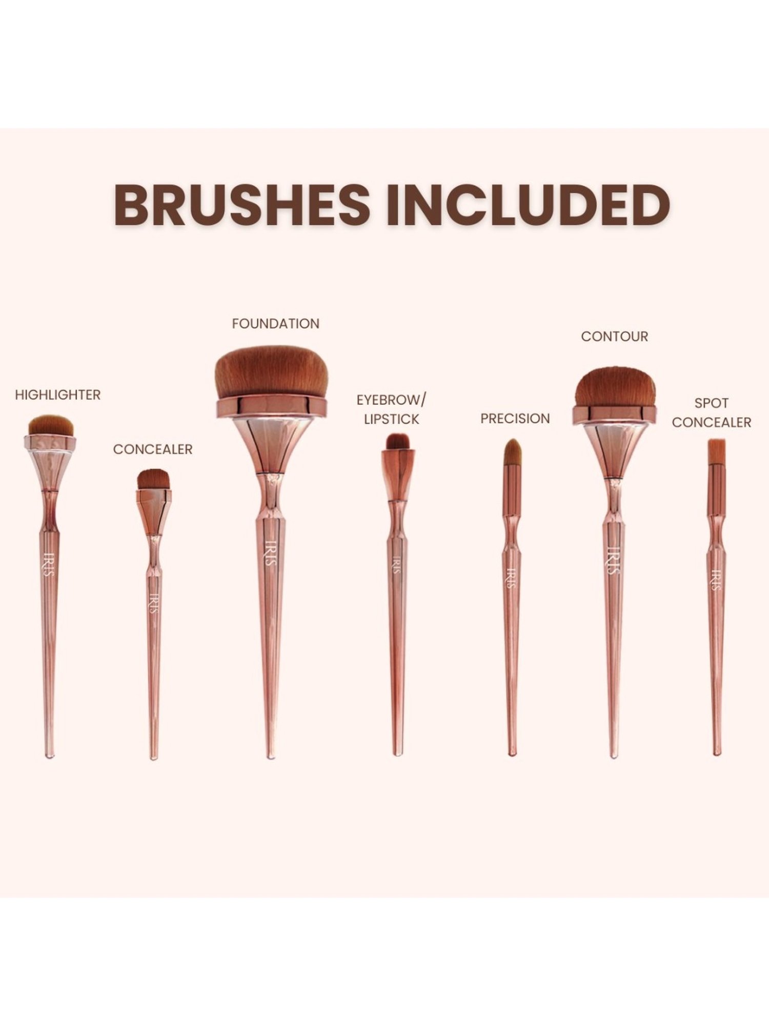 Iris Cosmetics Luminous 14-Piece Complete Brush Set