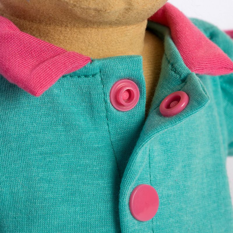 Miniland Fastening Learn To Dress 15" Doll - Female with Two Pink Bows