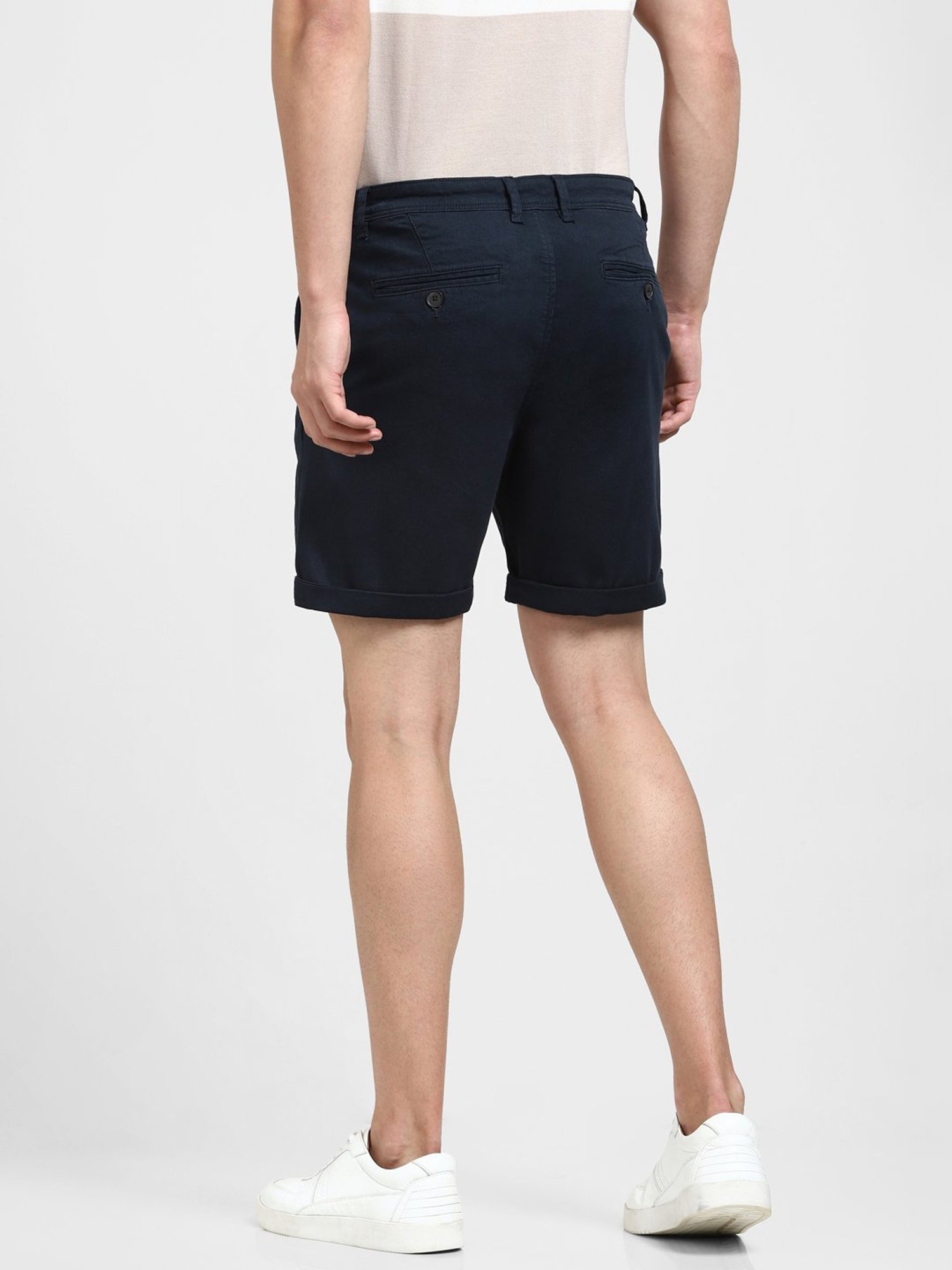 SELECTED HOMME Navy Regular Fit Chino Shorts