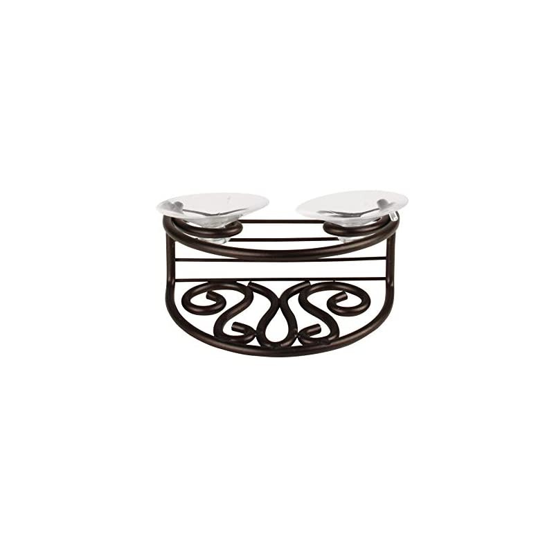 Patrice Sink Sponge Soap & Sponge Kitchen Sink & Shower, Kitchen & Bathroom Organizer, Sponger Holder with Suction Cups, Bronze