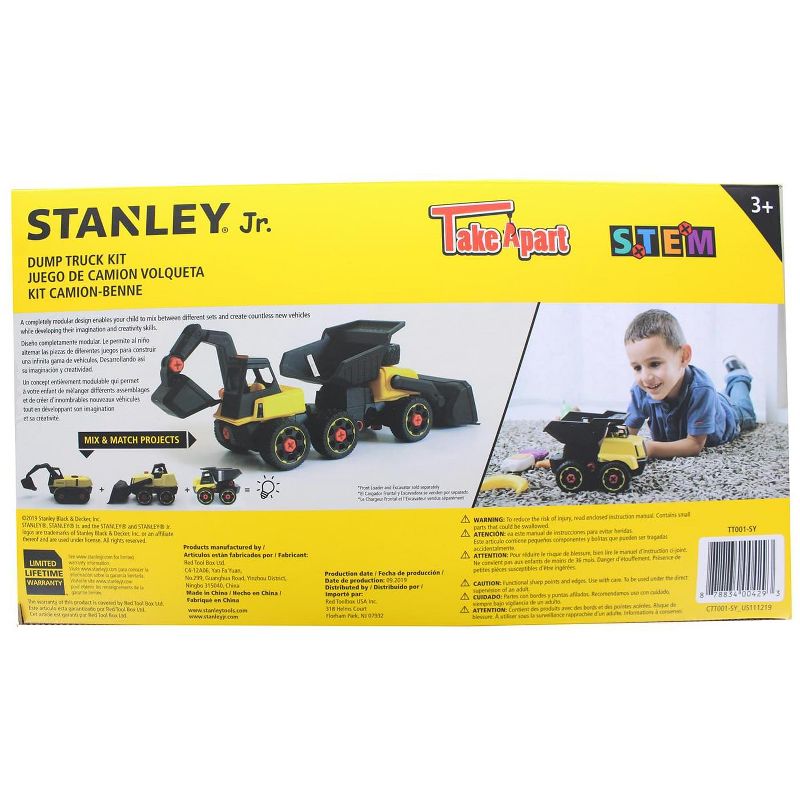 Red Tool Box Stanley Jr. Take A Part Dump Trunk | 22 Pieces