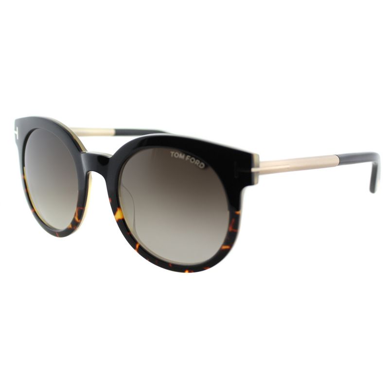 Tom Ford Janina  01K Womens Round Sunglasses Black 51mm