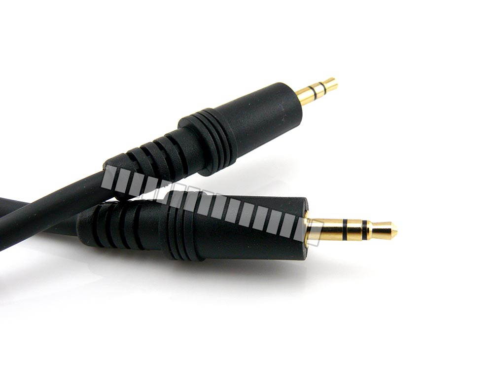 5.9Ft 1.8M 3.5mm Audio Male to Male Long Cable Stereo Gold Plated 4N Oxygen Free Copper OFC