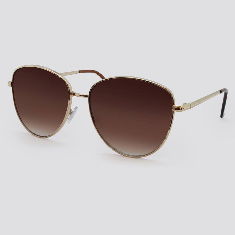 Women's Cateye Sunglasses - A New Day™ Gold