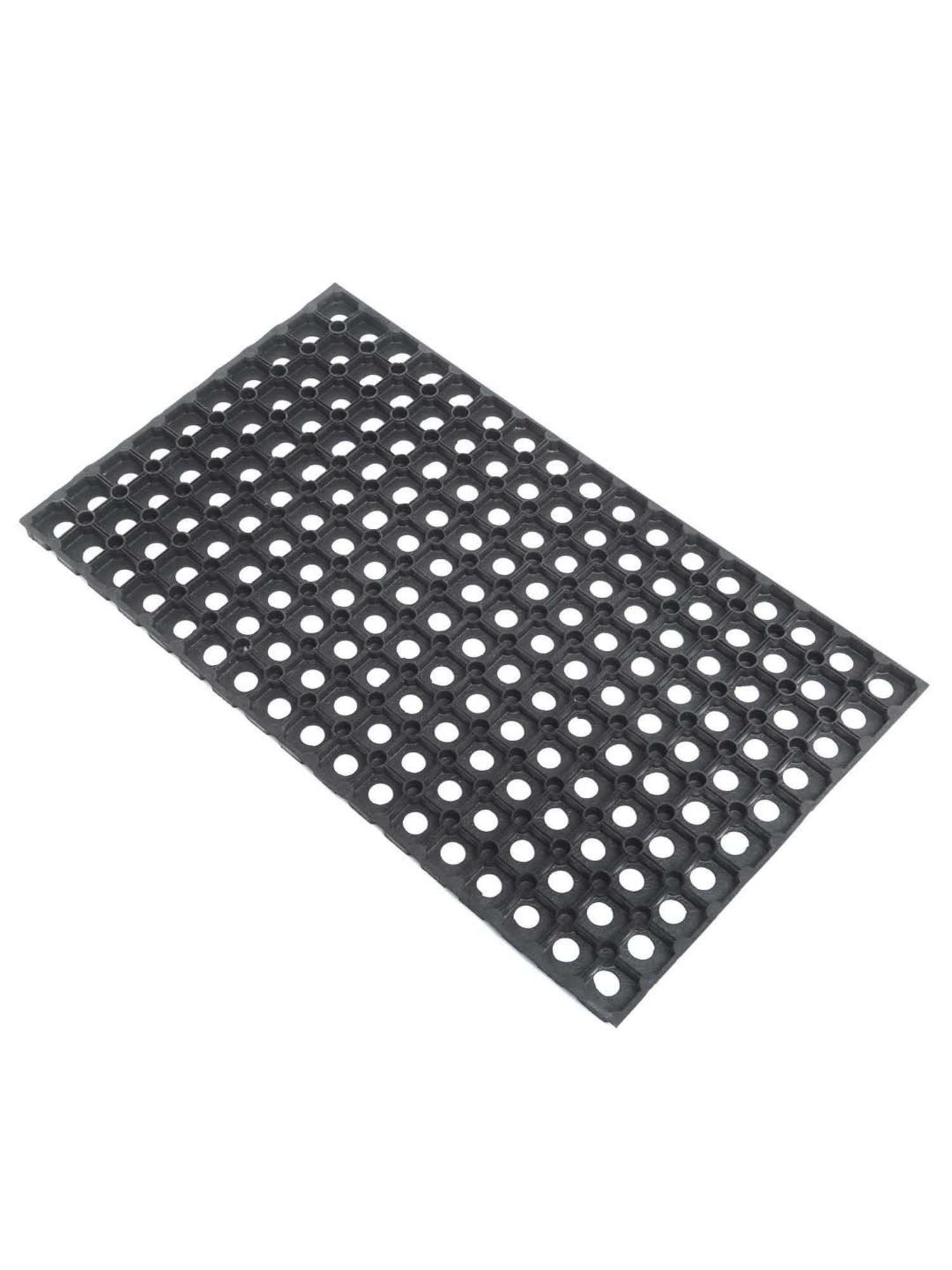 HOSTA HOMES Black Rubber Multipurpose Mat - Set of 1