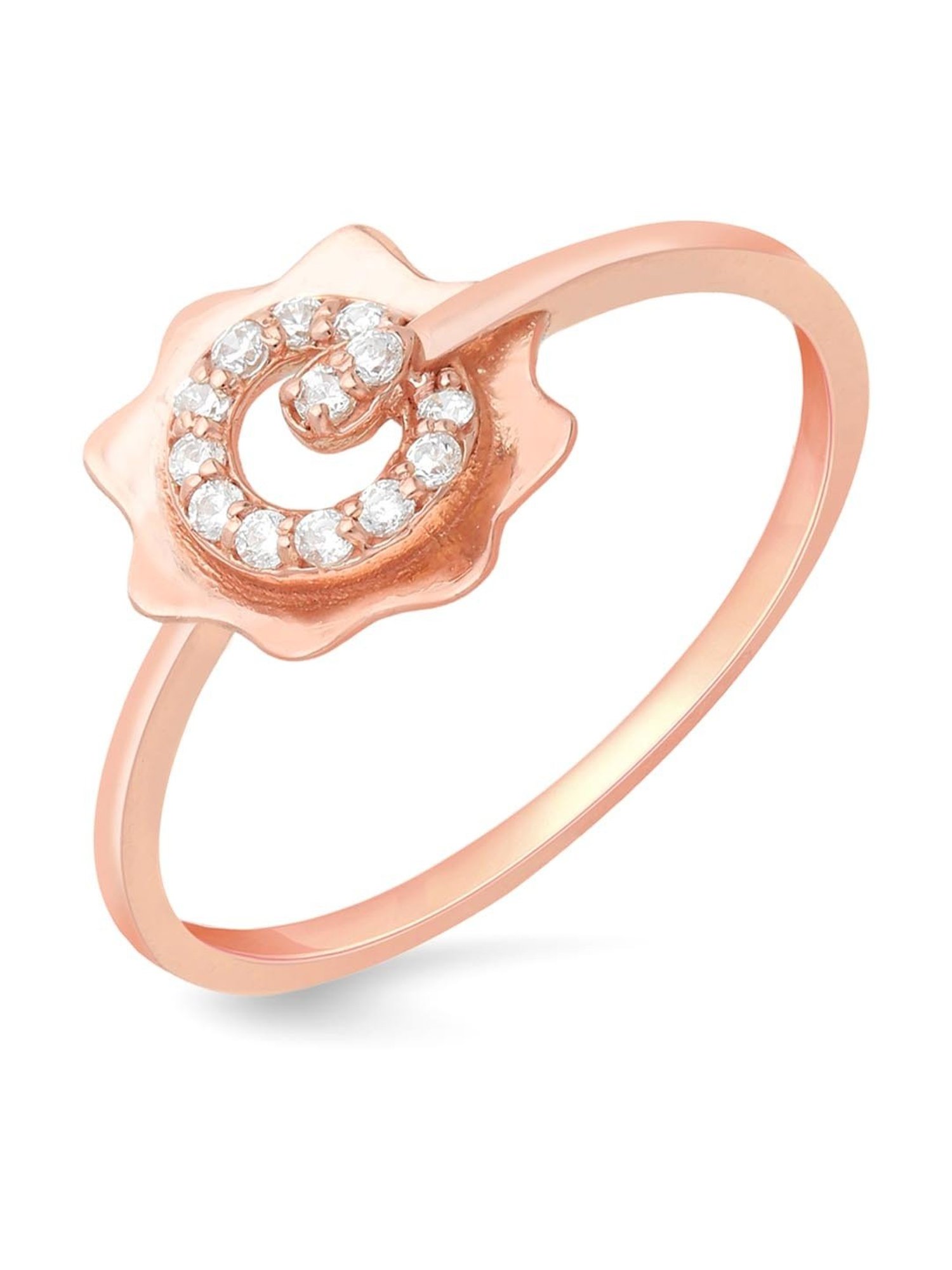 Malabar Gold and Diamonds 18k Gold Floral Ring for Women