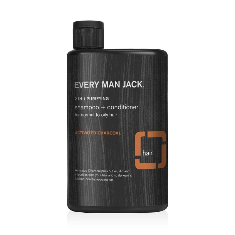 Every Man Jack Activated Charcoal Purifying 2 in 1 Shampoo + Conditioner -13.5oz
